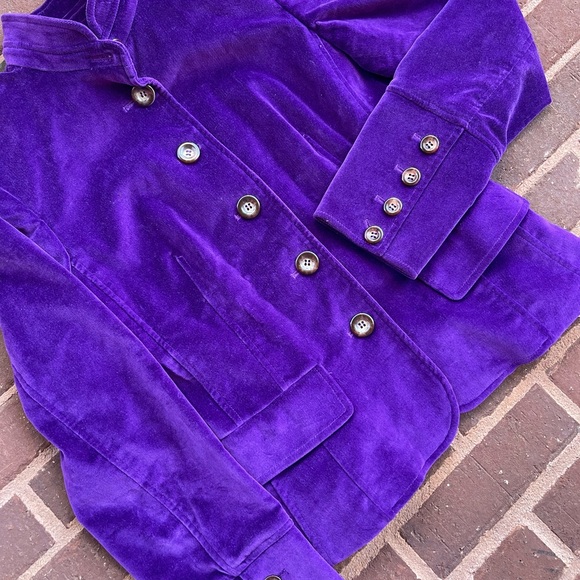 Purple button down blazer - Picture 6 of 11